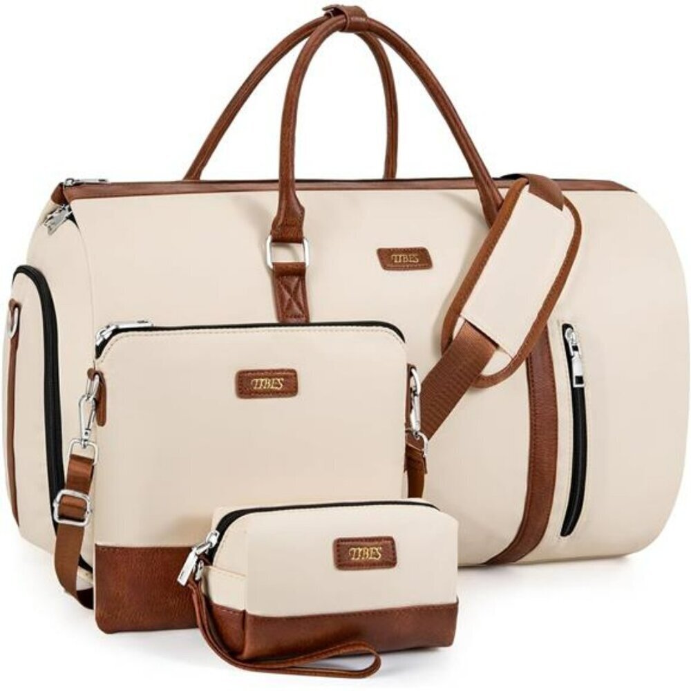 Convertible Garment Duffel Bag Travel Carry On Suit Bag Weekender Men Women Set